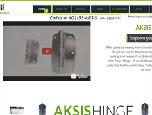 Tablet Screenshot of aksishinge.com